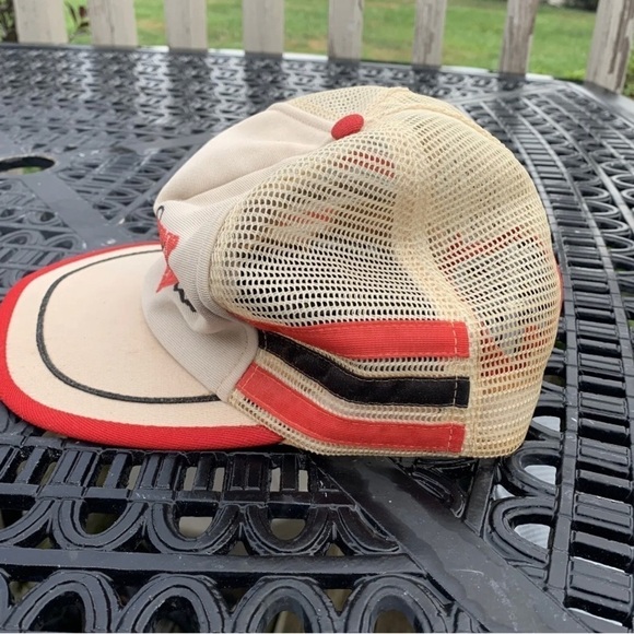Vintage 3 Stripe Kentucky Tractor Farming SnapBack Mesh Trucker Hat 70s 80s - Picture 5 of 9